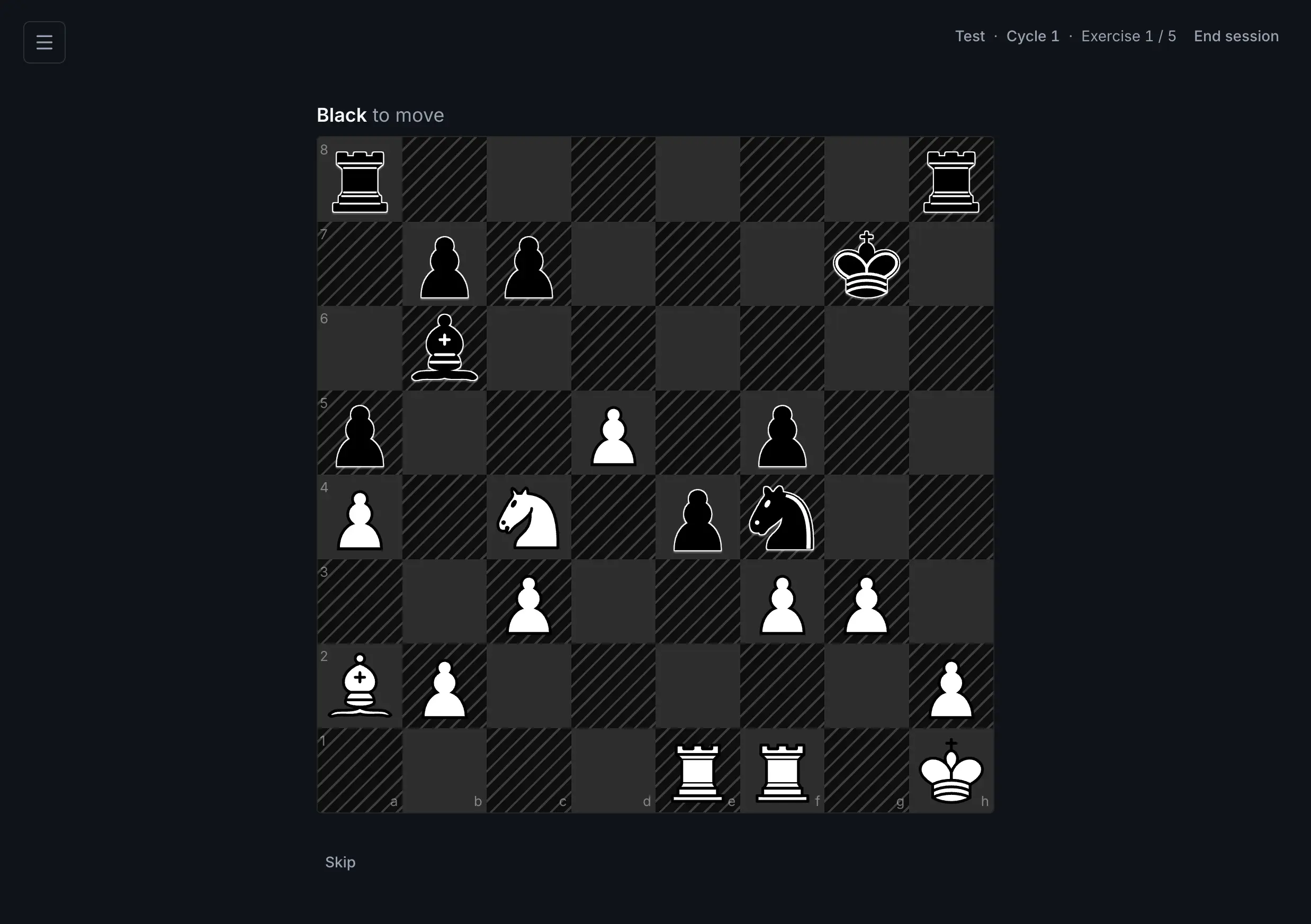 Pattern Forge training view